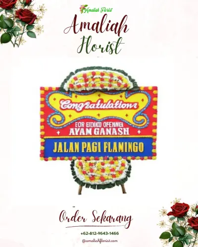 Bunga Papan Congratulation di Muara Gembong